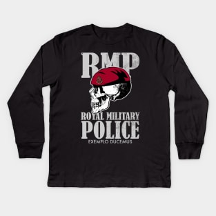 Royal Military Police (distressed) Kids Long Sleeve T-Shirt